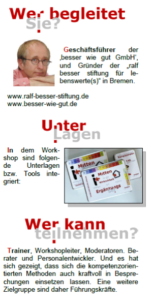 Workshop Kompetenzentwicklung - Innovative Strategien für Didaktik und Personalentwicklung